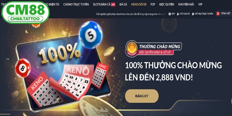 Xổ số tại CM88 lôi cuốn người chơi thử vận may, làm giàu mỗi ngày
